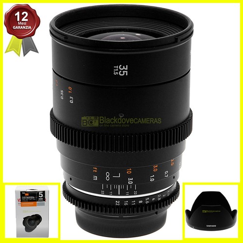 Samyang vdslr 35mm 5 mark - vdslr, t1.5